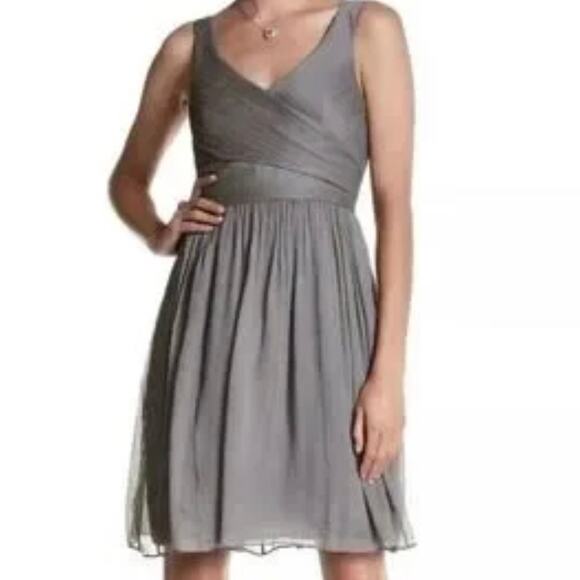J. Crew Heidi Dress in Silk Chiffon Size 4 - Picture 1 of 6